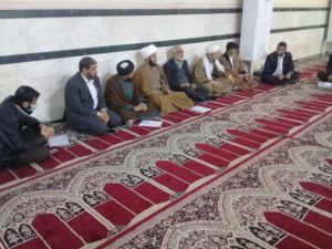 جلسه مدیر بنیادفرهنگی حضرت مهدی موعود(عج)خوزستان با امام جمعه کارون برگزار شد.