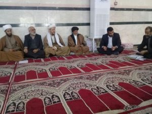 جلسه مدیر بنیادفرهنگی حضرت مهدی موعود(عج)خوزستان با امام جمعه کارون برگزار شد.