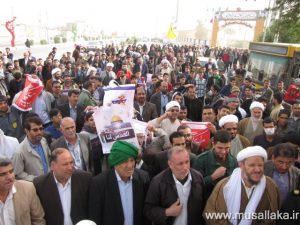 راهپیمایی ضد استکباری و حمایت از قدس در شهرستان کارون برگزار شد