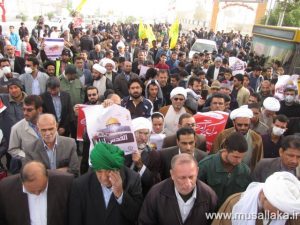 راهپیمایی ضد استکباری و حمایت از قدس در شهرستان کارون برگزار شد