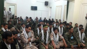 گزارش تصویری/دیدار ارکان و جمعی از بسیجیان گردان الی بیت المقدس با امام جمعه کارون