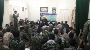 گزارش تصویری/دیدار ارکان و جمعی از بسیجیان گردان الی بیت المقدس با امام جمعه کارون