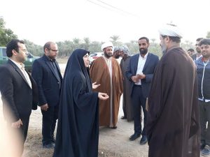 بازدید امام جمعه و فرماندار کارون از مراحل پاياني اجرای فاز دوم مجتمع آبرسانی چمیان