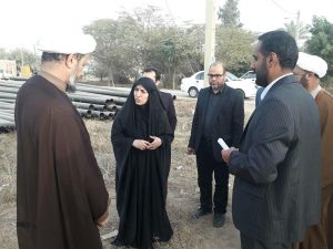 بازدید امام جمعه و فرماندار کارون از مراحل پاياني اجرای فاز دوم مجتمع آبرسانی چمیان