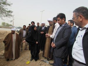 بازدید امام جمعه و فرماندار کارون از مراحل پاياني اجرای فاز دوم مجتمع آبرسانی چمیان