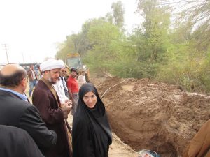 بازدید امام جمعه و فرماندار کارون از مراحل پاياني اجرای فاز دوم مجتمع آبرسانی چمیان
