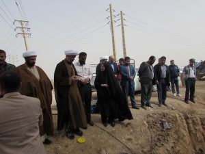 بازدید امام جمعه و فرماندار کارون از مراحل پاياني اجرای فاز دوم مجتمع آبرسانی چمیان