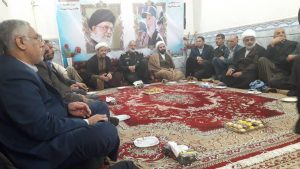 دیدار امام جمعه ومسئولین شهرستان کارون با سردار خادم سید الشهداء