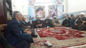 دیدار امام جمعه ومسئولین شهرستان کارون با سردار خادم سید الشهداء