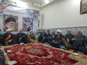 دیدار امام جمعه ومسئولین شهرستان کارون با سردار خادم سید الشهداء