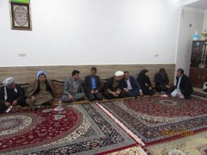 گزارش تصویری/حضور امام جمعه در مراسم فاتحه برادر شهید گله