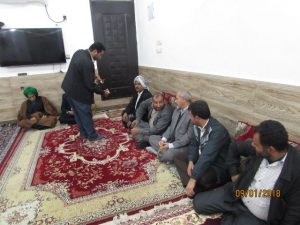 گزارش تصویری/حضور امام جمعه در مراسم فاتحه برادر شهید گله