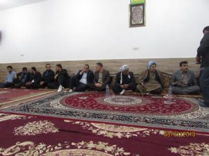 گزارش تصویری/حضور امام جمعه در مراسم فاتحه برادر شهید گله