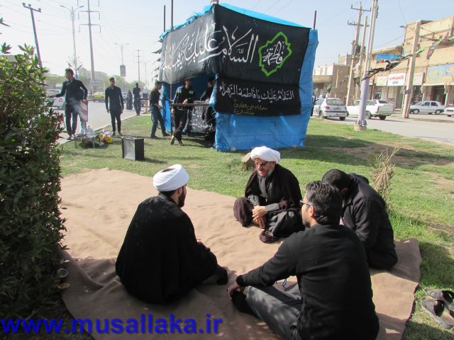 بازدید امام جمعه از ایستگاه های صلواتی فاطمیه در شهرستان کارون