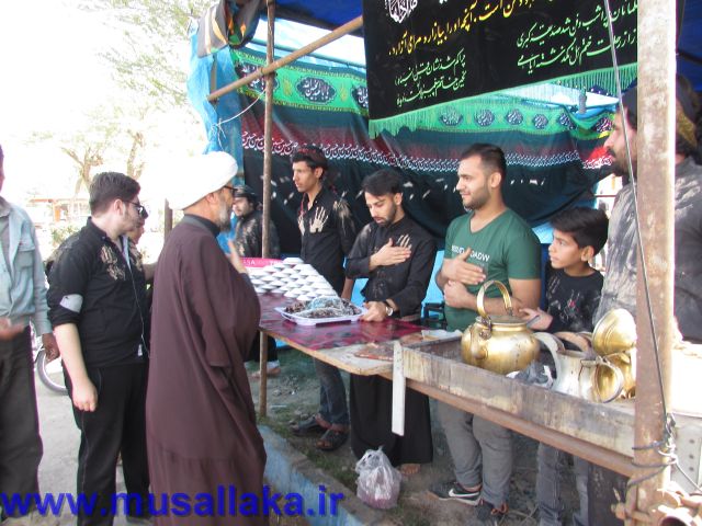 بازدید امام جمعه از ایستگاه های صلواتی فاطمیه در شهرستان کارون