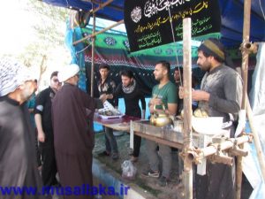 بازدید امام جمعه از ایستگاه های صلواتی فاطمیه در شهرستان کارون