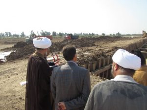 گزارش تصویری/ بازدید امام جمعه کارون از پروژه بزرگ فاضلاب شهرستان