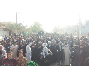 گزارش تصویری/حرکت دسته های عزادار شهادت حضرت فاطمه(س)