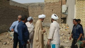 گزارش تصویری/بازدید امام جمعه کارو از مدسه درحال ساخت اسلام آباد