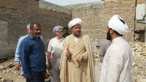 گزارش تصویری/بازدید امام جمعه کارو از مدسه درحال ساخت اسلام آباد