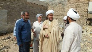 گزارش تصویری/بازدید امام جمعه کارو از مدسه درحال ساخت اسلام آباد