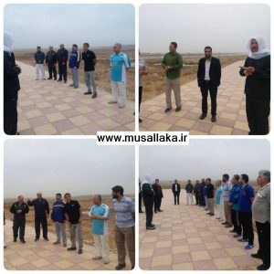 اولین جلسه ورزش صبحگاهی مسولین ادارات با حضور امام جمعه کارون برگزار شد