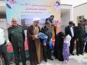 گزارش تصویری/ افتتاح دبیرستان 10 کلاسه شهدای مدافع حرم قلعه چنعان با حضور امام جمعه کارون