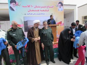 گزارش تصویری/ افتتاح دبیرستان 10 کلاسه شهدای مدافع حرم قلعه چنعان با حضور امام جمعه کارون