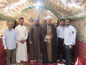 گزارش تصویری/بازدید امام جمعه کارون از مضیف عربی پذیرایی از مهمانان نوروزی