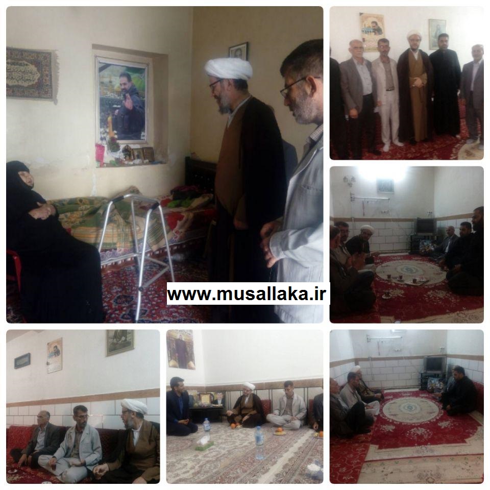 دیدار امام جمعه با خانواده شهدای شهرستان کارون