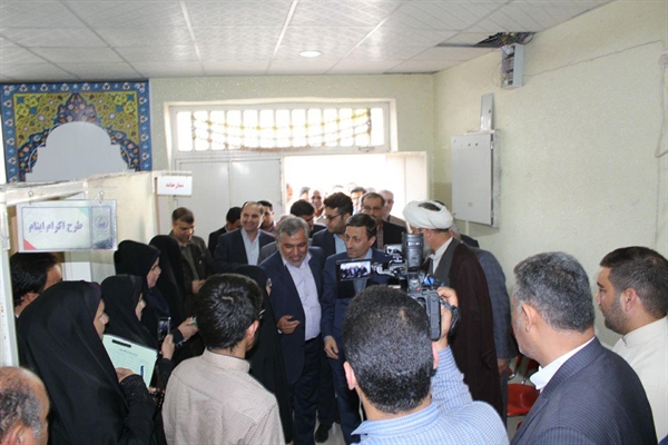 حضور امام جمعه کارون در استقبال از مسئول کمیته امداد کشور