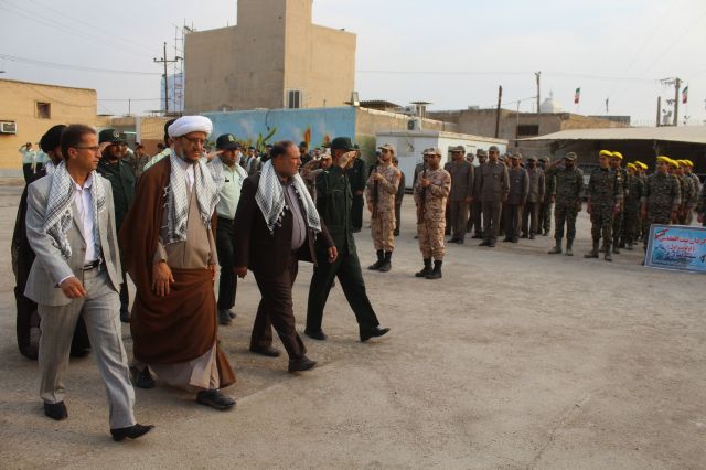 صبحگاه مشترک نیروهای مسلح در شهرستان کارون برگزار شد.