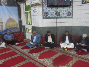 دعای ندبه به مناسبت میلاد امام زمان(عج) در حسینه سجادیه برگزار شد