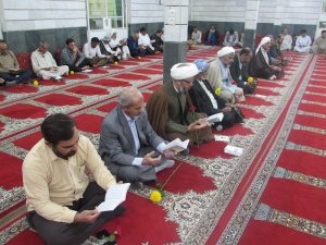 دعای ندبه به مناسبت میلاد امام زمان(عج) در حسینه سجادیه برگزار شد