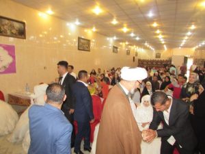 مراسم جشن ازدواج ۱۲زوج جوان موسسه خیریه امیر المومنین (ع) با حضور امام جمعه کارون برگزار شد