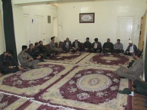 دیدار مسئولین سپاه با امام جمعه کارون به مناسبت هفته عقیدتی در سپاه