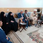 دیدار عیدانه امام جمعه کارون ،فرماندار و مسئولین این شهرستان با خانواده شهدا