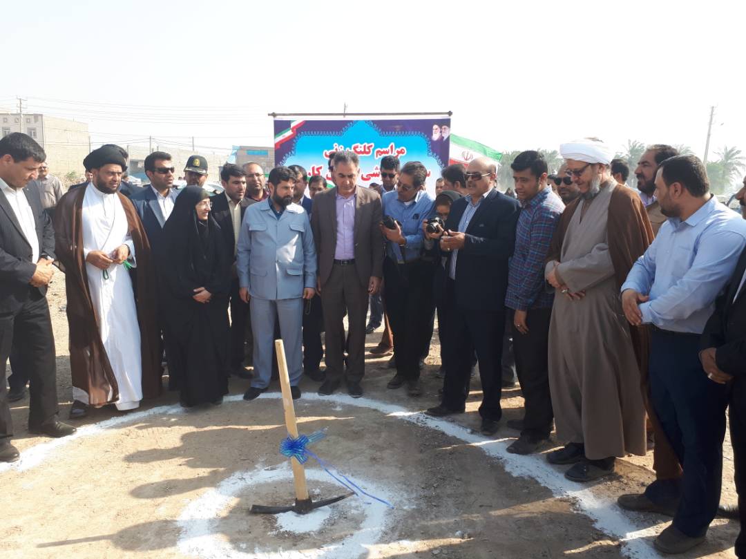 گزارش تصویری/مراسم کلنگ زنی مجموعه ورزشی بانوان شهرستان کارون