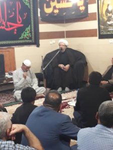 مراسم روضه خوانی امام جمعه کارون