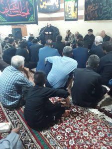 مراسم روضه خوانی امام جمعه کارون