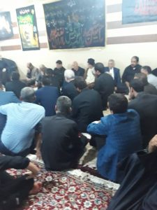 مراسم روضه خوانی امام جمعه کارون