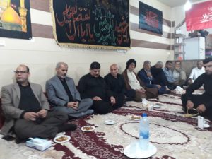مراسم روضه خوانی امام جمعه کارون