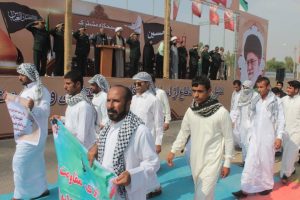 صبحگاه مشترک نیروهای مسلح شهرستان کارون برگزار شد+تصاویر