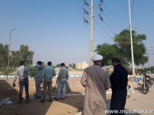 کلنگ زنی محل احداث ضریح نمادین امام حسین(ع)
