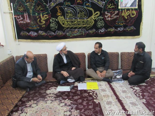 دیدار هیئت فوتبال و مسئولین ورزش شهرستان کارون با امام جمعه