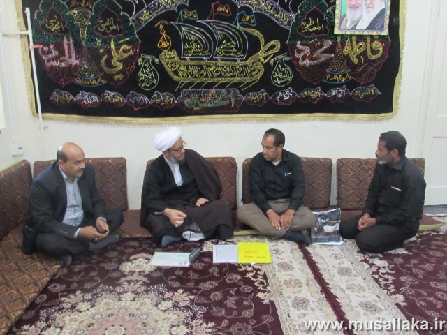 دیدار هیئت فوتبال و مسئولین ورزش شهرستان کارون با امام جمعه