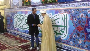 گزارش تصویری/تجلیل از طارق زرگانی در نماز جمعه این هفته