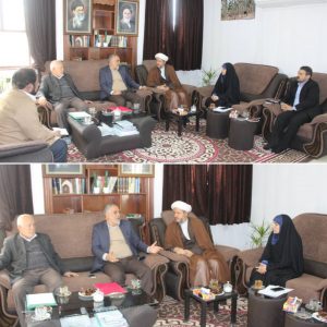 نشست امام جمعه کارون با رییس دانشگاه فنی مهندسی