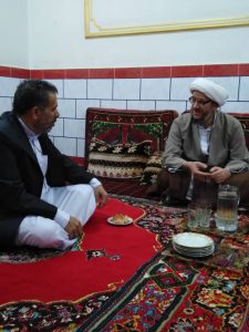 عیادت امام جمعه کارون از رزمنده 8 سال دفاع مقدس در شوش دانیال