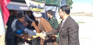 بازدید امام جمعه کارون از ایستگاه های صلواتی میسر سویسه